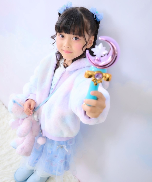 mezzo piano スカート マジカル柄チュールスカート キッズ 子供服
