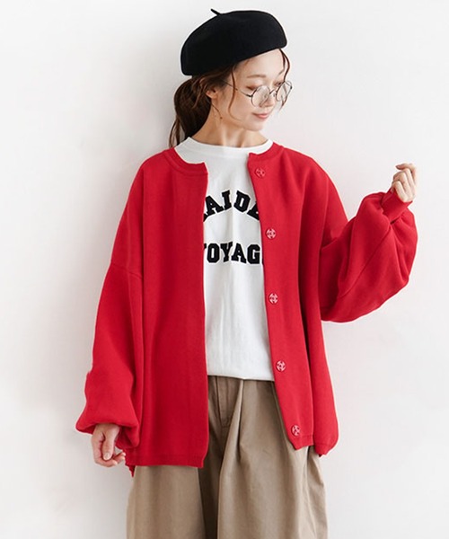 SOLAMONAT（ソラモナ） カーディガン ウエハースニットワイド