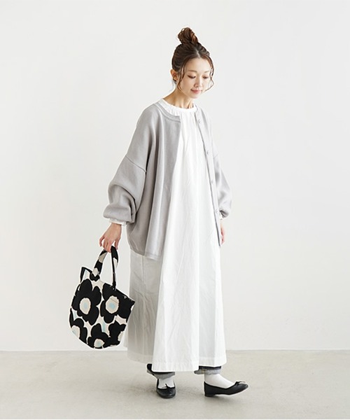SOLAMONAT（ソラモナ） カーディガン ウエハースニットワイド