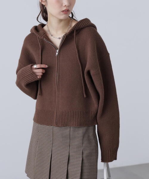 FREE'S MART（フリーズマート） ニット セーター ジップニットパーカー