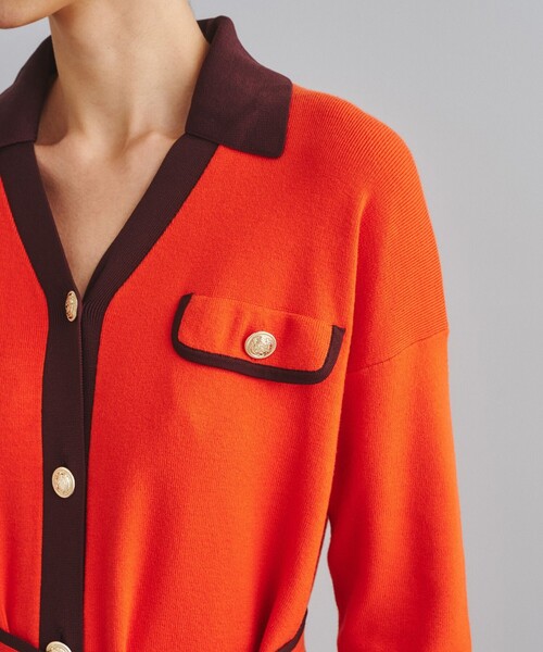 「GRACE CONTINENTAL」 ニットワンピース 36 ベージュ レディース_画像9