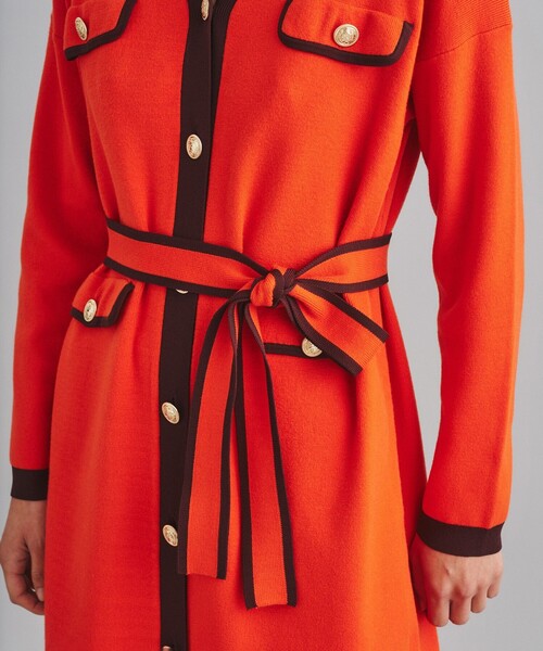 「GRACE CONTINENTAL」 ニットワンピース 36 ベージュ レディース_画像10