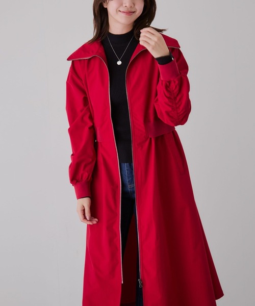 y's ロングコート　赤　21aw NY/ JET TAFFETA HOODED BIG COAT(XS Pink): Y's｜THE SHOP YOHJI YAMAMOTO