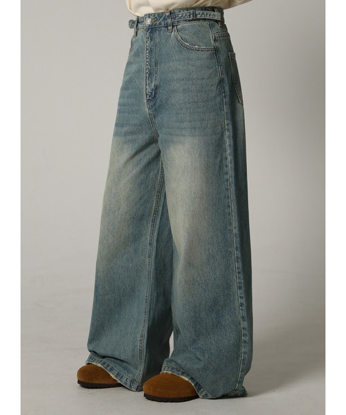 「MASONPRINCE」 デニムパンツ X-SMALL ライトブルー メンズ_画像4