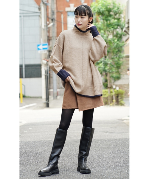 「e-zakkamania stores」 長袖ニット フリー チャコール レディース_画像3