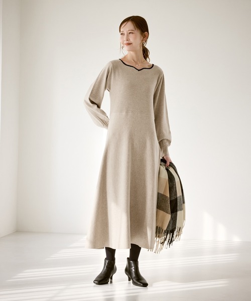 ROPE' PICNIC（ロペ ピクニック） ワンピース ハートネックニット