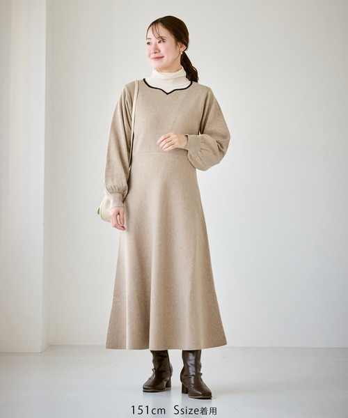 ROPE' PICNIC（ロペ ピクニック） ワンピース ハートネックニット