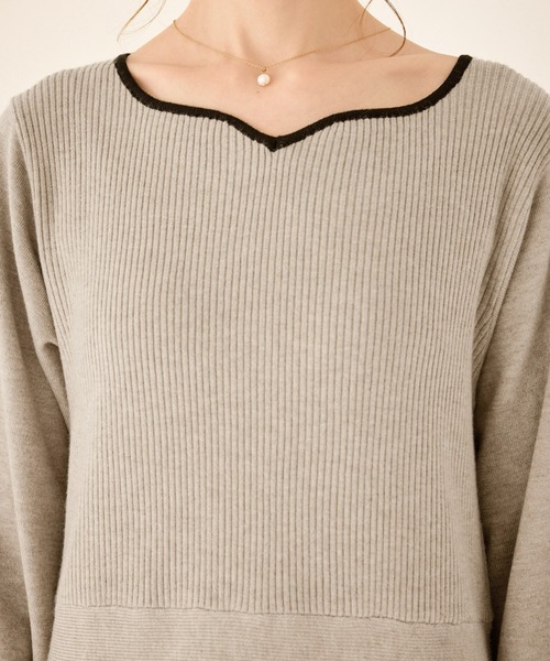 ROPE' PICNIC（ロペ ピクニック） ワンピース ハートネックニット