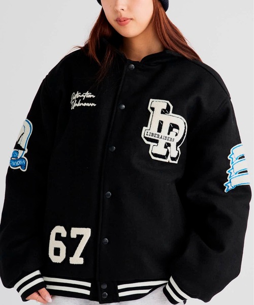 Liberaiders（リベレイダース） スタジャン LR VARSITY JACKET ロゴ