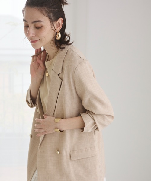 ANGIE テーラードジャケット FREE ブラウン レディース : ZOZOTOWN