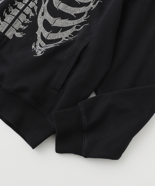 SUPPLIER（サプライヤー） パーカー Fire Rhinestone Zip Hoodie