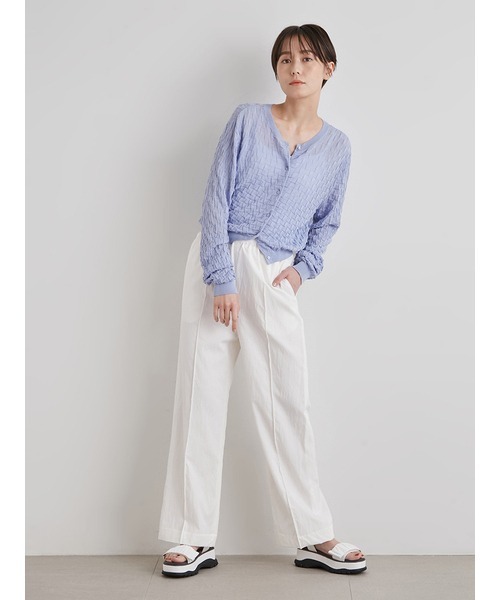 「emmi」 イージーパンツ 1 ホワイト レディース_画像6