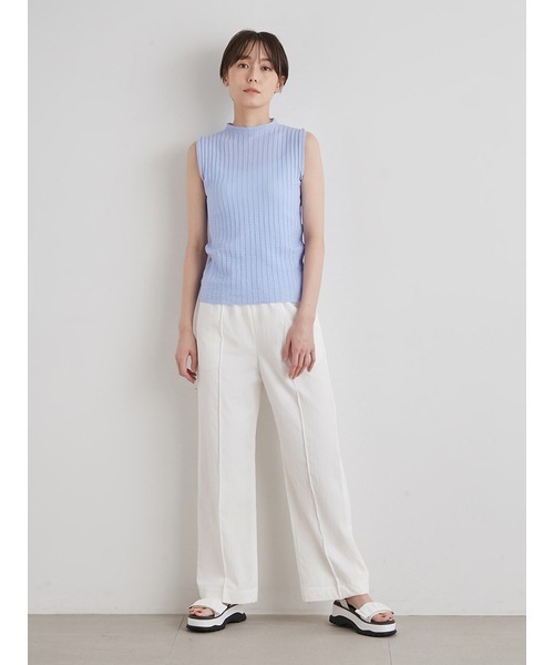 「emmi」 イージーパンツ 1 ホワイト レディース_画像7