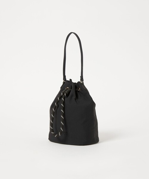conte ハンドバッグ 「conte」ドローストリング バッグ BLACK
