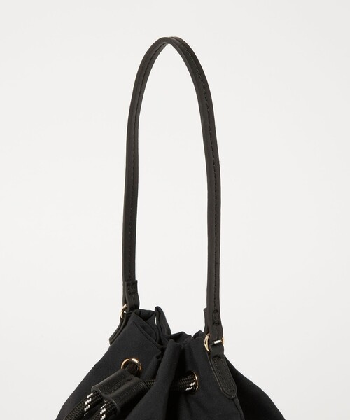 conte ハンドバッグ 「conte」ドローストリング バッグ BLACK