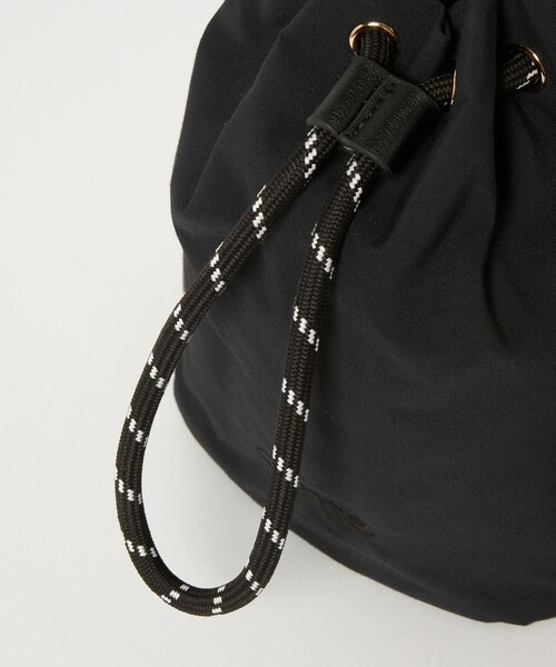 conte ハンドバッグ 「conte」ドローストリング バッグ BLACK