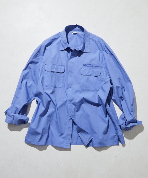 Firsthand（ファーストハンド） 長袖シャツ MEDIUM サックスブルー