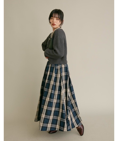 「Eimee Law」 ニットカーディガン 38 チャコールグレー レディース_画像6