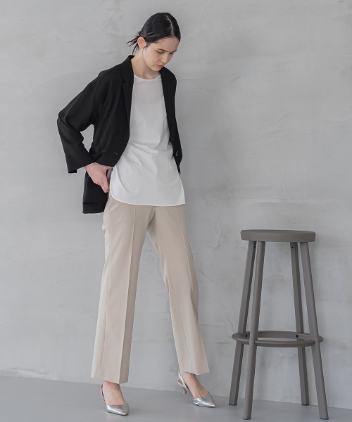 「la.f…」 テーラードジャケット 7号 ベージュ レディース_画像3