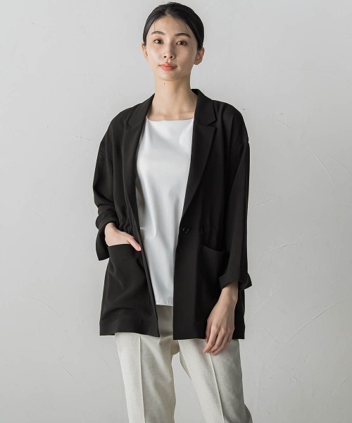 「la.f…」 テーラードジャケット 7号 ベージュ レディース_画像5