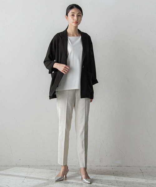 「la.f…」 テーラードジャケット 7号 ベージュ レディース_画像7