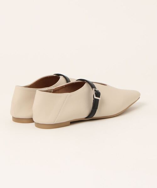 「EVOL」 フラットパンプス 23.0cm ブラック レディース_画像2