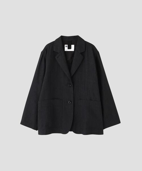 ジャケット テーラードジャケット FADED WOOL LINEN TWILL レディースの画像
