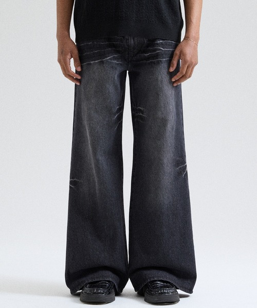 Parts Lab. ジーンズ 「Parts Lab.」Vintage Washed Flare Denim Pants 
