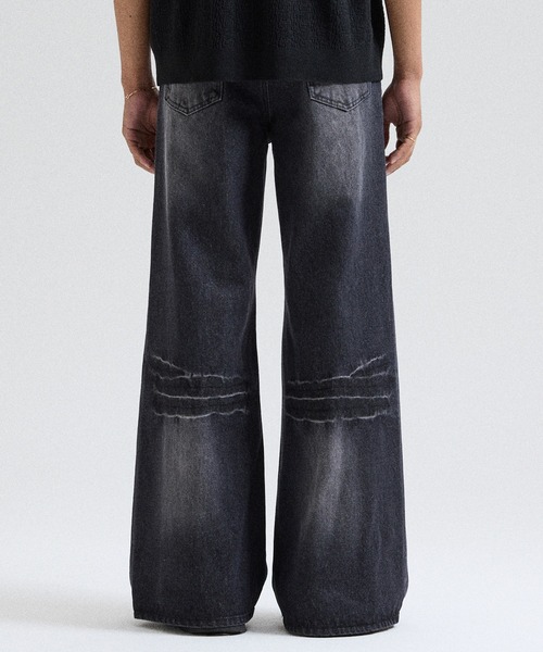 Parts Lab. ライトブルー S ヴィンテージウォッシュフレアデニムパンツ Parts Lab. ジーンズ 「Parts Lab.」Vintage Washed Flare Denim Pants