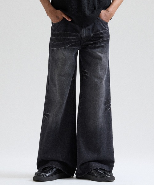 Parts Lab. ジーンズ 「Parts Lab.」Vintage Washed Flare Denim Pants