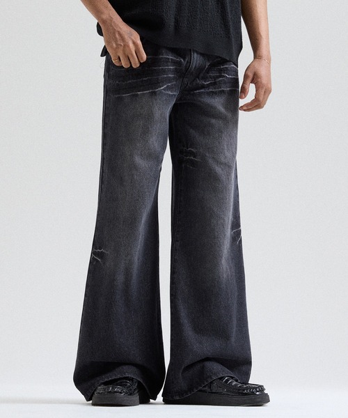 Parts Lab. ジーンズ 「Parts Lab.」Vintage Washed Flare Denim Pants
