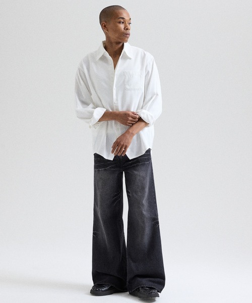 Parts Lab. ライトブルー S ヴィンテージウォッシュフレアデニムパンツ Parts Lab. ジーンズ 「Parts Lab.」Vintage Washed Flare Denim Pants