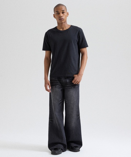 Parts Lab. ライトブルー S ヴィンテージウォッシュフレアデニムパンツ Parts Lab. ジーンズ 「Parts Lab.」Vintage Washed Flare Denim Pants