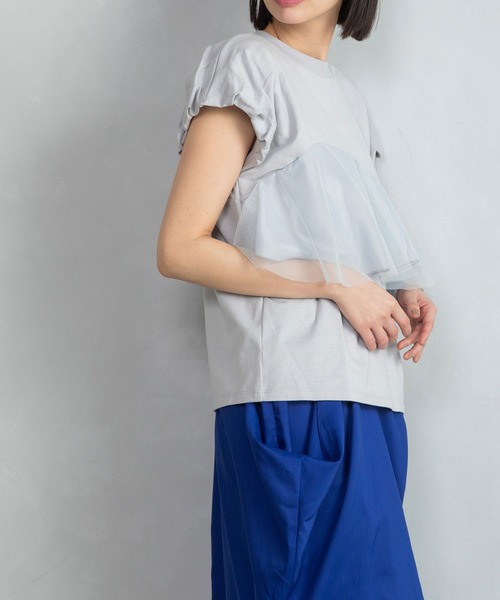 「MARECHAL TERRE」 半袖カットソー MEDIUM ブラック レディース_画像7