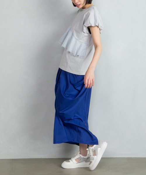 「MARECHAL TERRE」 半袖カットソー MEDIUM ブラック レディース_画像9
