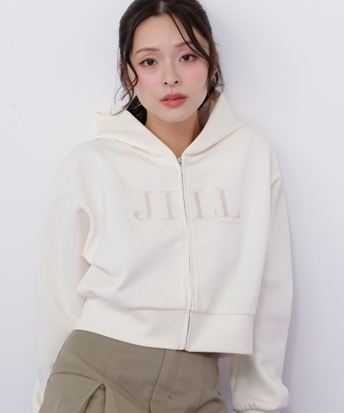 今期大人気完売品！ジルバイジルスチュアートロゴフーディ JILL by JILL STUART（ジルバイジルスチュアート） パーカー ダイバー