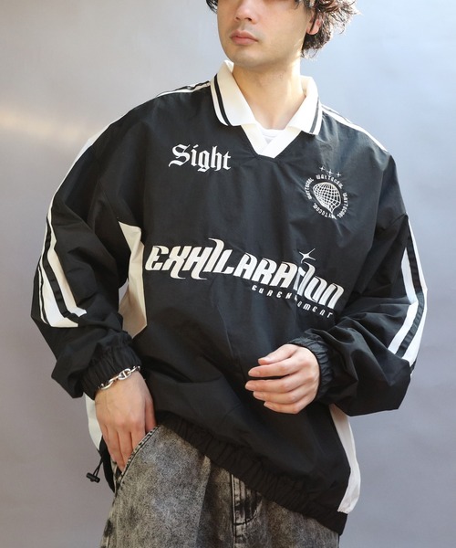 「８(eight)」 「suggestion」長袖シャツ MEDIUM ライトグレー メンズ_画像2