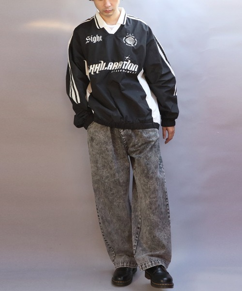 「８(eight)」 「suggestion」長袖シャツ MEDIUM ライトグレー メンズ_画像5