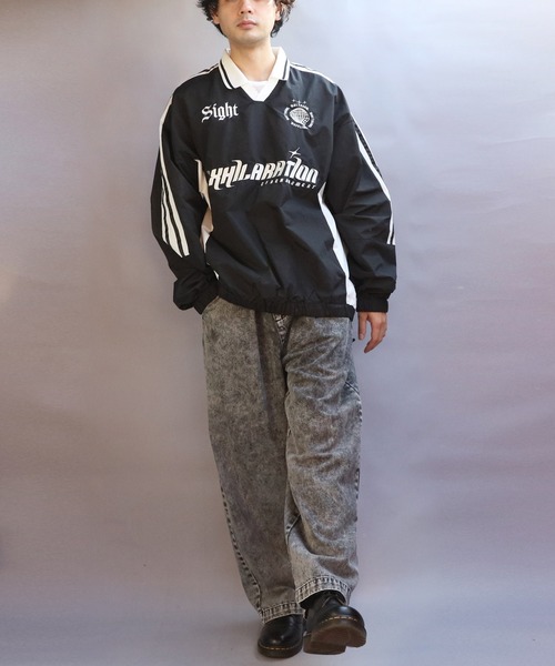 「８(eight)」 「suggestion」長袖シャツ MEDIUM ライトグレー メンズ_画像6