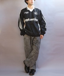 「８(eight)」 「suggestion」長袖シャツ MEDIUM ライトグレー メンズの画像7