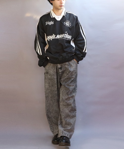 「８(eight)」 「suggestion」長袖シャツ MEDIUM ライトグレー メンズ_画像9