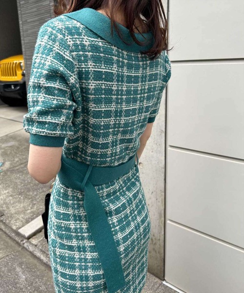 「REDYAZEL」 ニットワンピース FREE グリーン レディース_画像8