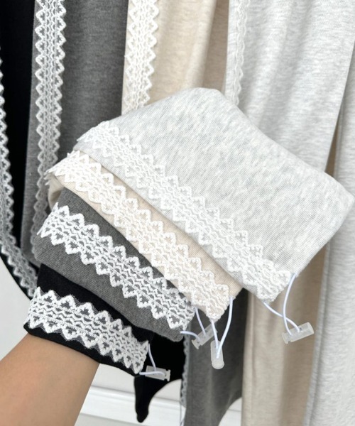 「Riff」 スウェットパンツ L ライトグレー レディース_画像3