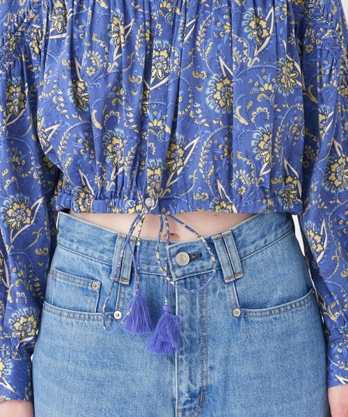 「SOULEIADO」 長袖シャツ 36 ブルー系その他2 レディース_画像8