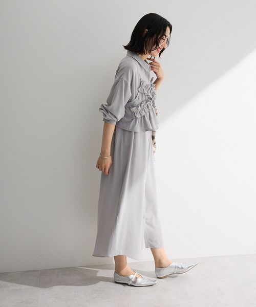 Green Parks（グリーンパークス） シャツワンピース SET2点フリル