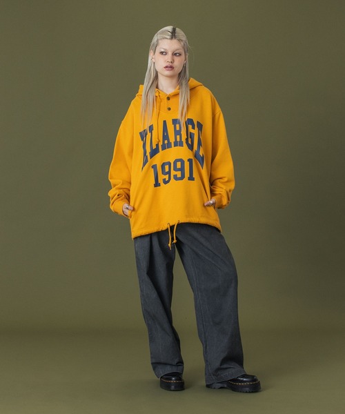 XLARGE（エクストラ ラージ） プルオーバーパーカー X-LARGE イエロー 