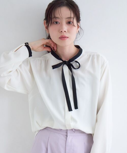 le.coeur blanc（ルクールブラン） ブラウス シャツ 「日本製」バイ