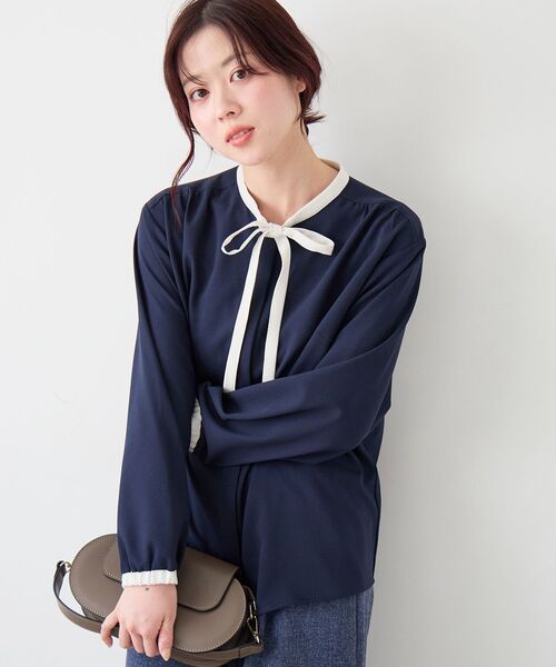 le.coeur blanc（ルクールブラン） ブラウス シャツ 「日本製」バイ