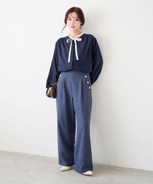 le.coeur blanc（ルクールブラン） ブラウス シャツ 「日本製」バイ