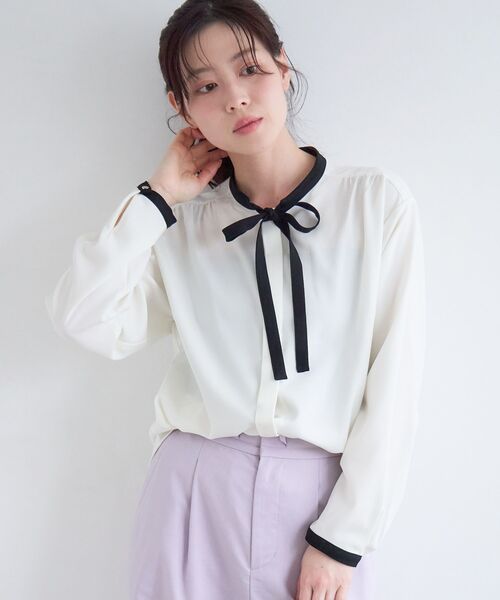 le.coeur blanc（ルクールブラン） ブラウス シャツ 「日本製」バイ